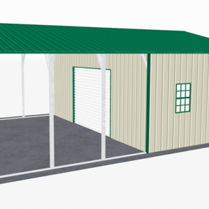 24x31 Vertical Roof Utility Carport view 2