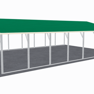 24x36 A-Frame Roof Carport view 4