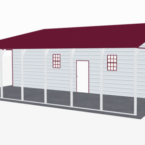48x36 A-Frame Roof Continuous Barns view 1
