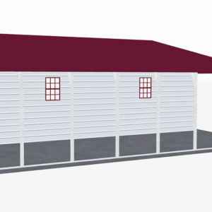 48x36 A-Frame Roof Continuous Barns view 4
