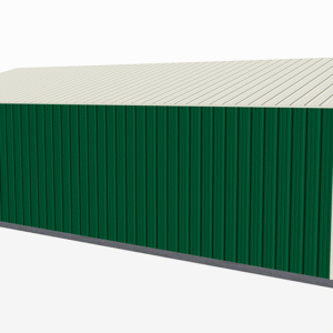 24x36 All Vertical Style Garage view 1