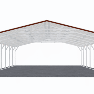 24x36 Vertical Roof Carport view 2