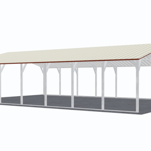 24x36 Vertical Roof Carport view 1