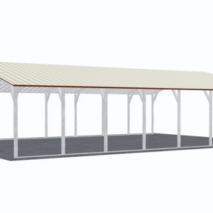24x36 Vertical Roof Carport view 4
