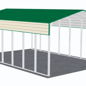 24x36 Vertical Roof RV Cover view 1