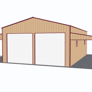 48x36 Vertical Roof Step Down Barns view 2