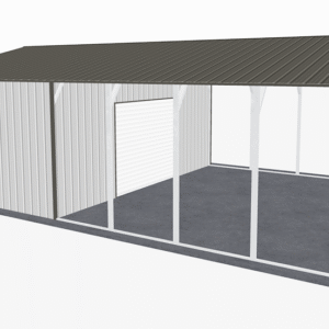 24x36 Vertical Roof Utility Carport view 3