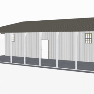 48x41 Vertical Roof Continuous Barns view 1
