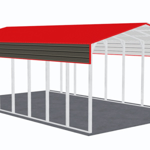 24x41 Vertical Roof RV Cover view 1
