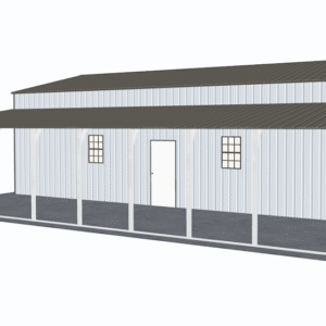 48x41 Vertical Roof Step Down Barns view 1