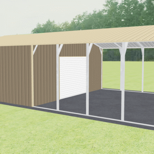 24x41 Vertical Roof Utility Carport view 3