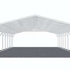 24x46 Vertical Roof Carport view 2