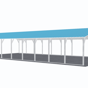 24x46 Vertical Roof Carport view 1