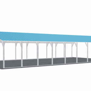 24x46 Vertical Roof Carport view 4
