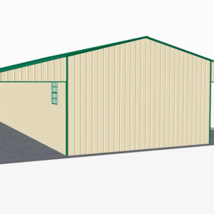 48x46 Vertical Roof Continuous Barns view 3