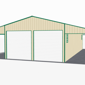 48x46 Vertical Roof Continuous Barns view 2