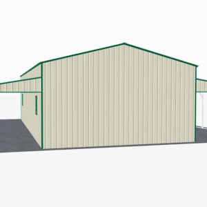 48x46 Vertical Roof Step Down Barns view 3