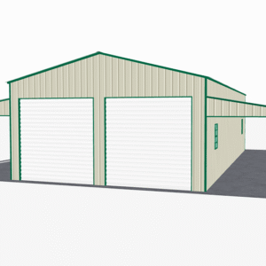 48x46 Vertical Roof Step Down Barns view 2