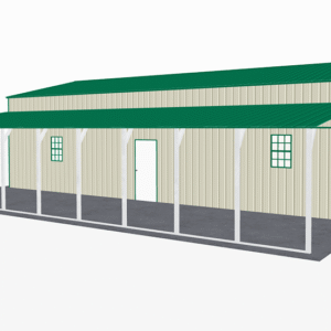 48x46 Vertical Roof Step Down Barns view 1
