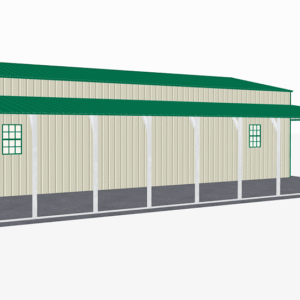 48x46 Vertical Roof Step Down Barns view 4