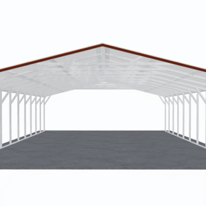 24x51 Vertical Roof Carport view 3