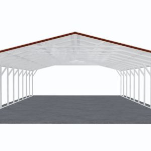 24x51 Vertical Roof Carport view 2