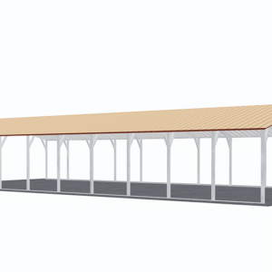 24x51 Vertical Roof Carport view 1