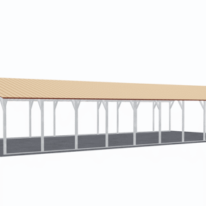 24x51 Vertical Roof Carport view 4