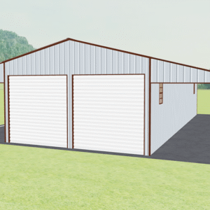 48x51 Vertical Roof Continuous Barns view 2