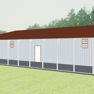 48x51 Vertical Roof Continuous Barns view 1