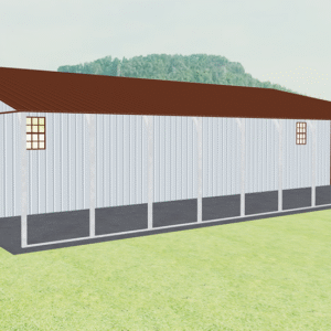 48x51 Vertical Roof Continuous Barns view 4