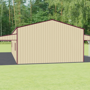 48x51 Vertical Roof Step Down Barns view 3