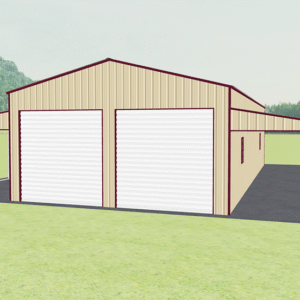 48x51 Vertical Roof Step Down Barns view 2