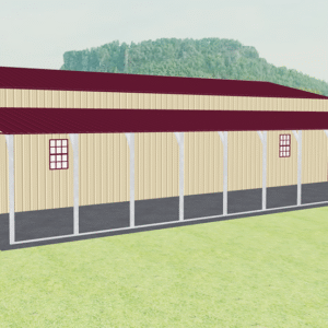 48x51 Vertical Roof Step Down Barns view 4