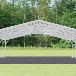 26x21 A-Frame Roof Carport view 3