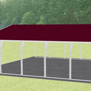 26x21 A-Frame Roof Carport view 1