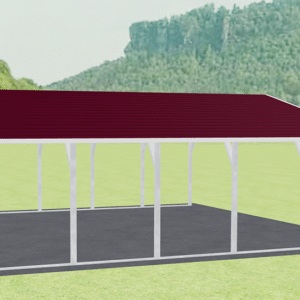 26x21 A-Frame Roof Carport view 4