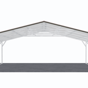 26x21 Vertical Roof Carport view 3