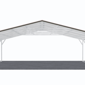 26x21 Vertical Roof Carport view 2