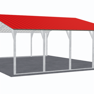 26x21 Vertical Roof Carport view 4