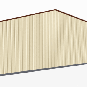 26x21 Vertical Roof Utility Carport view 3