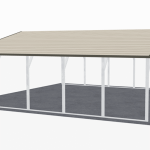 26x26 A-Frame Roof Carport view 1