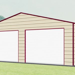 26x26 A-Frame Roof Garage view 2