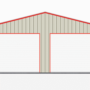 26x26 All Vertical Style Garage view 2