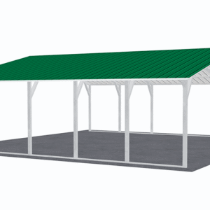26x26 Vertical Roof Carport view 1