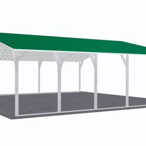 26x26 Vertical Roof Carport view 4