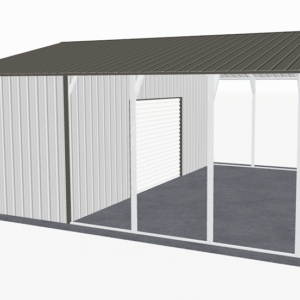 26x41 Vertical Roof Utility Carport view 3
