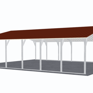 26x31 Vertical Roof Carport view 1