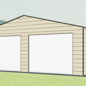26x36 A-Frame Roof Garage view 2