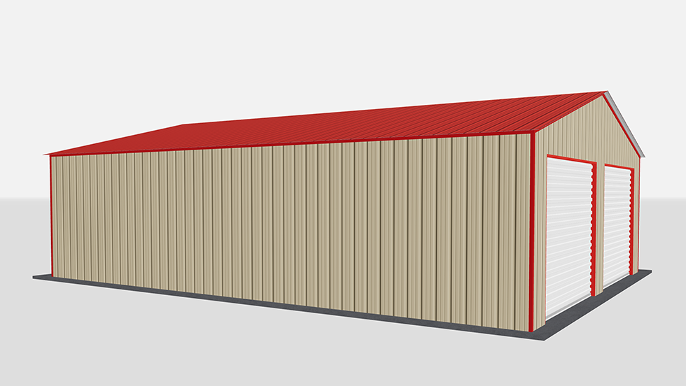 26x36 All Vertical Style Garage